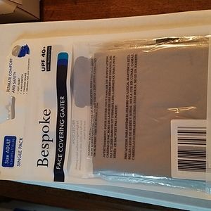 🆕️ Bespoke face covering gaiter "Lt. Gray" Adult